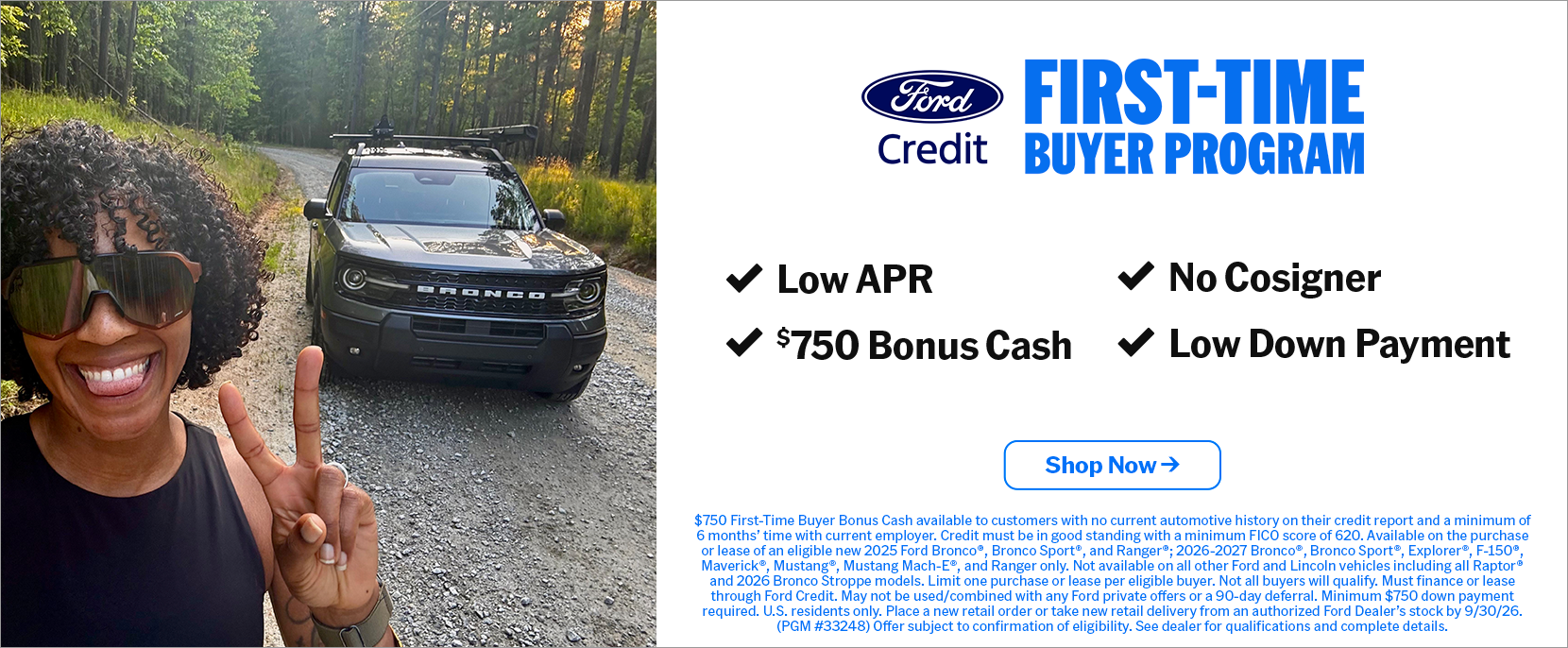 Ford First Time buyer program